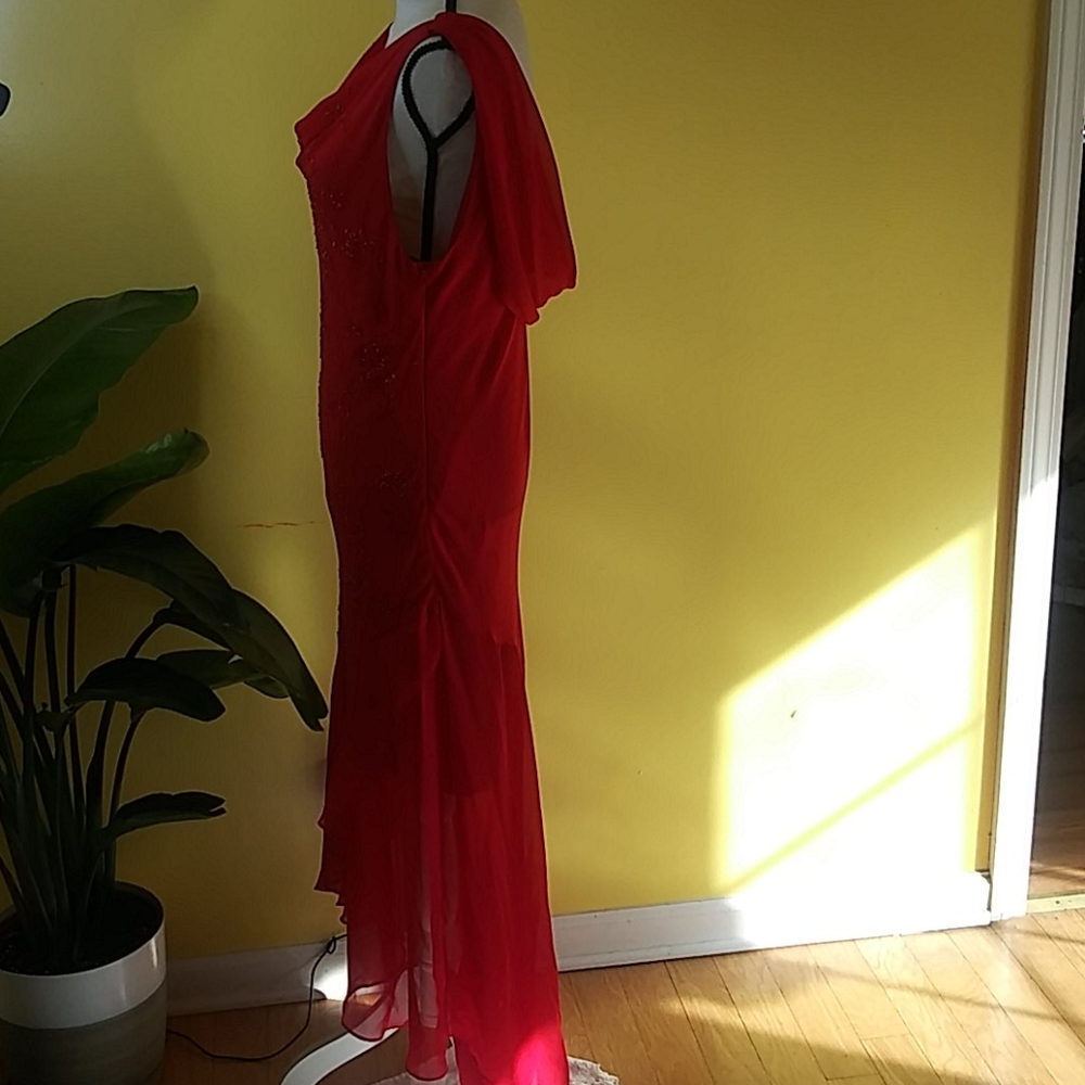CICCI Women Red Gown With Beads Size XL - Picture 11 of 14